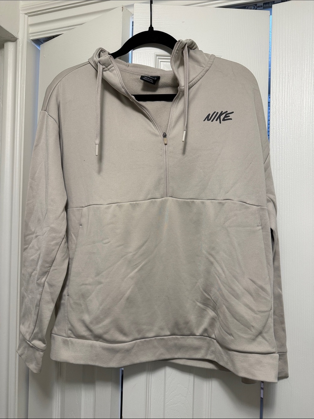 Nike Half-Zip Pullover Hoodie - Light Taupe